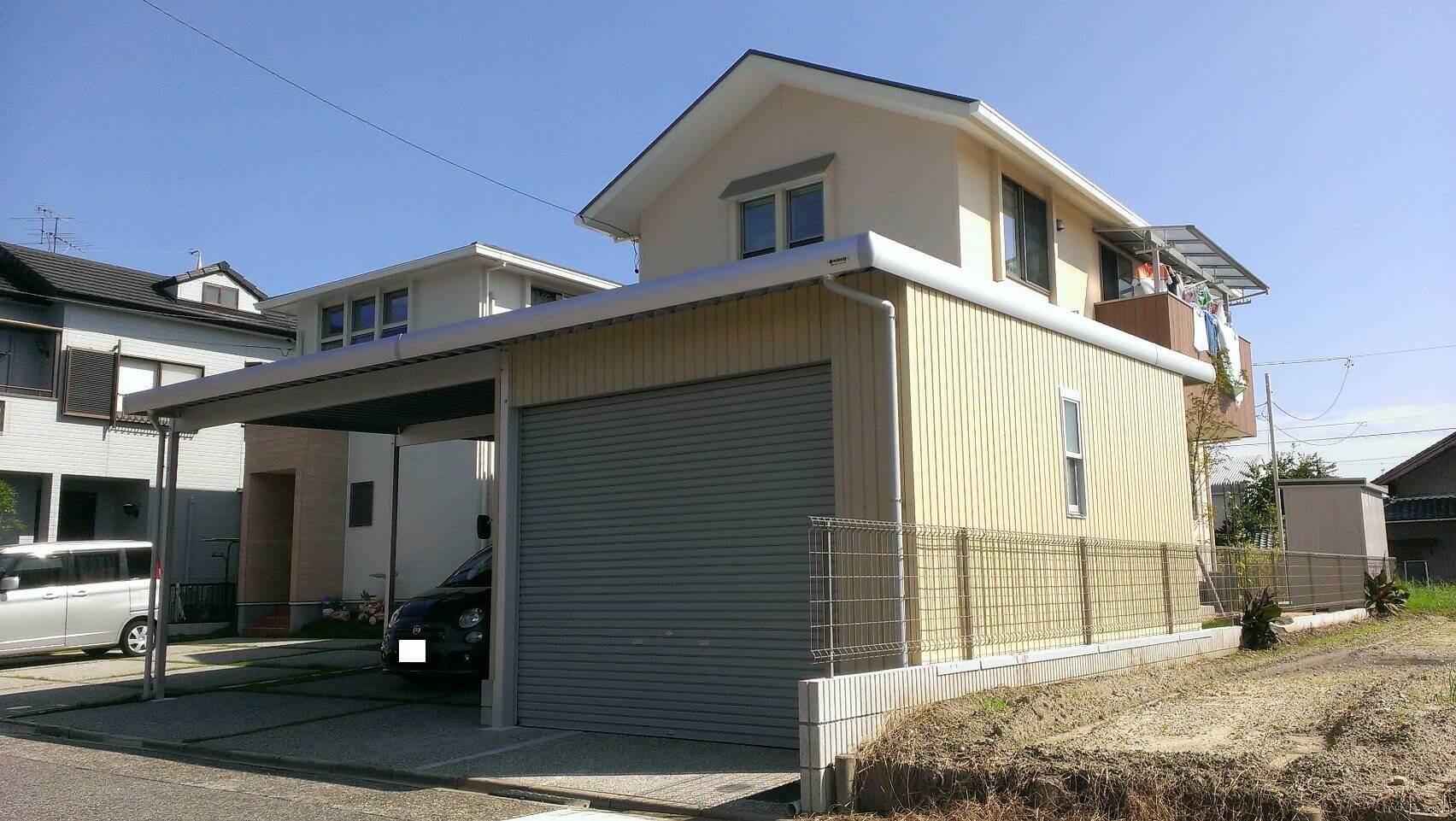 シャッター付ガレージ オーダーガレージ カーポートは中部住器 名古屋 愛知 埼玉