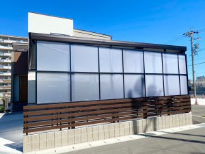 6台用ブラックカラー・スリム桁カーポート