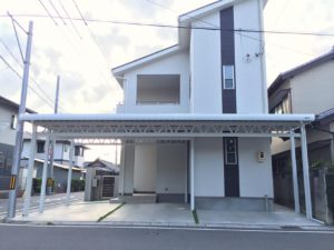 ソーラーガレージ　外構工事