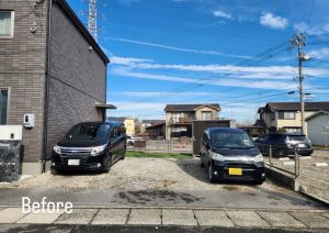 3台用ブラックカラーのオーダーメイドカーポートで快適な車庫ライフを実現