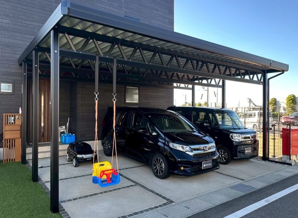 積雪地域でも要望にお応えいたします！広さと開放感を両立した2台用カーポート